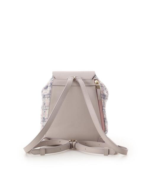 Samantha Thavasa(サマンサタバサ)の「オリジナル金具ツイード リュック(バックパック/リュック・レディース・ピンク/ネイビー・FREE)」の4枚目の写真