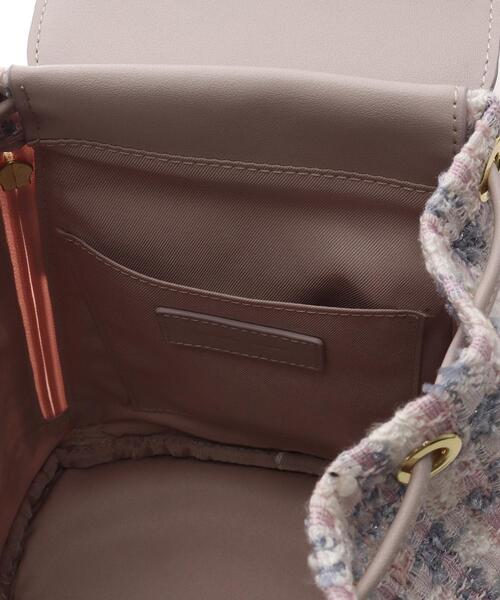 Samantha Thavasa(サマンサタバサ)の「オリジナル金具ツイード リュック(バックパック/リュック・レディース・ピンク/ネイビー・FREE)」の6枚目の写真