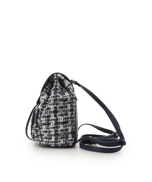 Samantha Thavasa(サマンサタバサ)の「オリジナル金具ツイード リュック(バックパック/リュック・レディース・ピンク/ネイビー・FREE)」の9枚目の写真