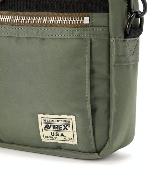 AVIREX(アヴィレックス)の「AVIREX -FLIGHI NYLON BOX SHOULDER(ショルダーバッグ・メンズ・ブラック/カーキ・FREE)」の8枚目の写真