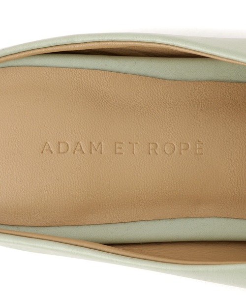 ADAM ET ROPE'（アダムエロペ）の「スクエアトゥカーブラインミュール（サンダル・レディース・オフホワイト/ライトグリーン/ブラック・24.5/24/23.5/23）」の21枚目の写真