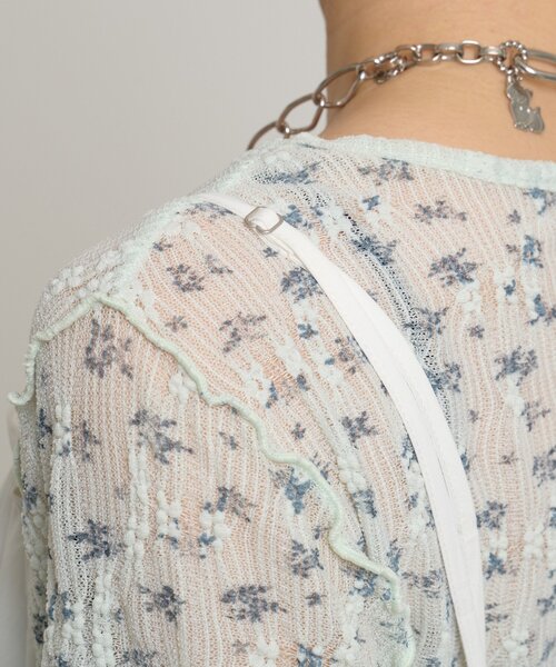 w closet（ダブルクローゼット）の「フリルミニキャミワンピース（ワンピース・レディース・ブラック/オフホワイト・FREE）」の9枚目の写真