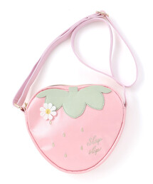 SLAP SLIP（スラップスリップ）の「お花レース付きハート型イチゴポシェット（ショルダーバッグ）」