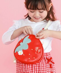 SLAP SLIP（スラップスリップ）の「お花レース付きハート型イチゴポシェット（ショルダーバッグ）」
