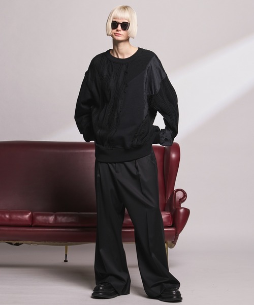 UNISEX》【Loro Piana Fabric】Prime-Wide Two-tuck Trousers/【ロロ