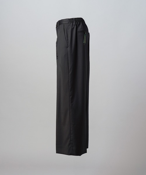 MAISON SPECIAL(メゾンスペシャル)の「《UNISEX》【Loro Piana Fabric】Prime-Wide Two-tuck Trousers/【ロロ・ピアーナ ファブリック】プライムワイドツータックスラックス【MAISON SPECIAL/メゾンスペシャル】■セットアップ対応■(スラックス・メンズ・ブラック・1/0/2)」の8枚目の写真