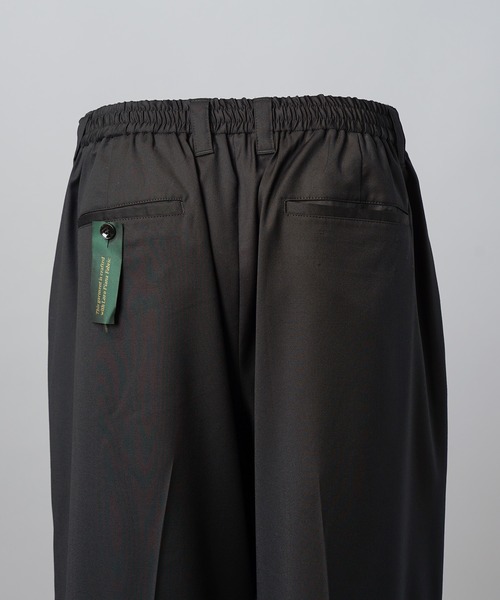 MAISON SPECIAL(メゾンスペシャル)の「《UNISEX》【Loro Piana Fabric】Prime-Wide Two-tuck Trousers/【ロロ・ピアーナ ファブリック】プライムワイドツータックスラックス【MAISON SPECIAL/メゾンスペシャル】■セットアップ対応■(スラックス・メンズ・ブラック・1/0/2)」の12枚目の写真
