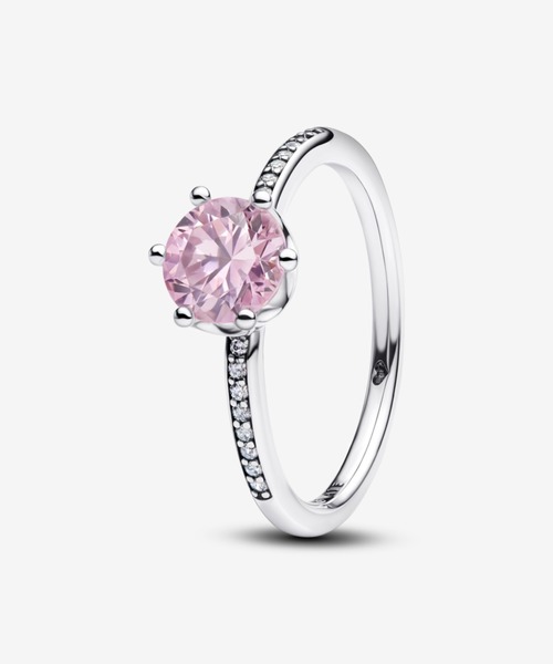 PANDORA(パンドラ)の「ピンク スパークリング クラウン リング(リング・レディース・シルバー・50)」の1枚目の写真