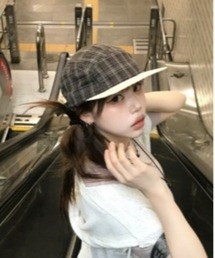 Vini（ヴィニ）の「リティッシュチェックキャンプキャップ（アジャスター付）（キャップ）」