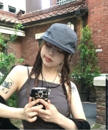 Vini（ヴィニ）の「リティッシュチェックキャンプキャップ（アジャスター付）（キャップ）」