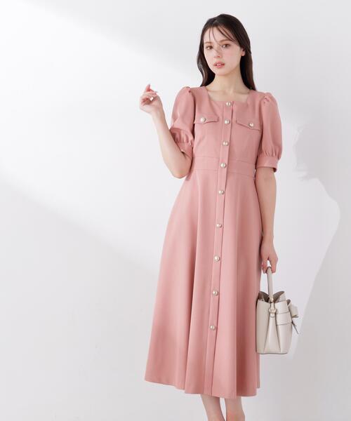 PROPORTION BODY DRESSING(プロポーションボディドレッシング)の「フロント釦ワンピース / 1216140313(ワンピース・レディース・ネイビー/ピンク/ブルー・MEDIUM/P/S/SMALL)」の3枚目の写真