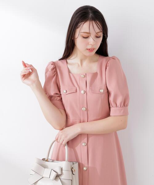 PROPORTION BODY DRESSING（プロポーションボディドレッシング）の「フロント釦ワンピース / 1216140313（ワンピース・レディース・ネイビー/ピンク/ブルー・MEDIUM/P/S/SMALL）」の5枚目の写真