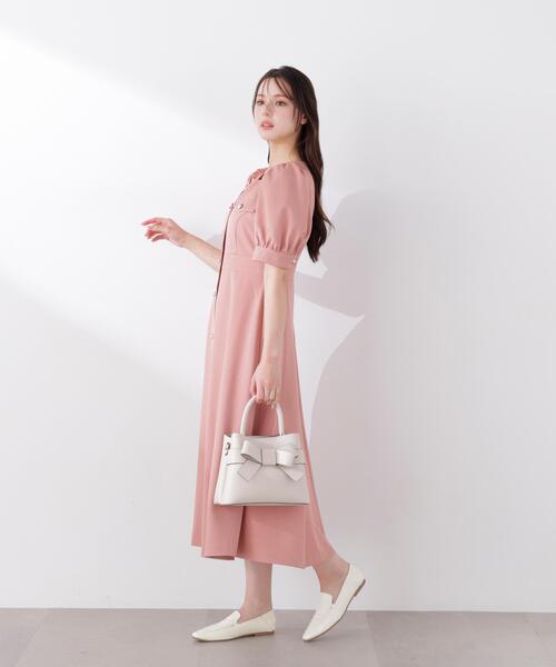 PROPORTION BODY DRESSING（プロポーションボディドレッシング）の「フロント釦ワンピース / 1216140313（ワンピース・レディース・ネイビー/ピンク/ブルー・MEDIUM/P/S/SMALL）」の6枚目の写真