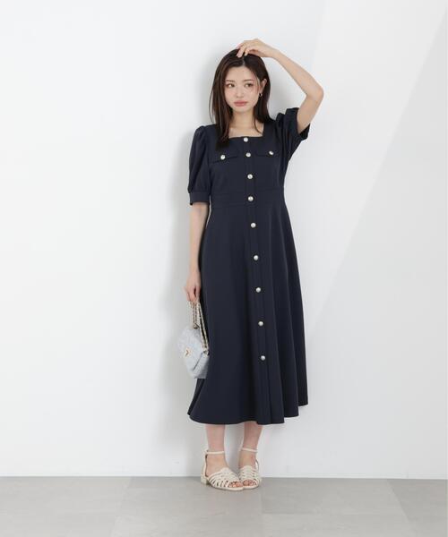 PROPORTION BODY DRESSING(プロポーションボディドレッシング)の「フロント釦ワンピース / 1216140313(ワンピース・レディース・ネイビー/ピンク/ブルー・MEDIUM/P/S/SMALL)」の4枚目の写真