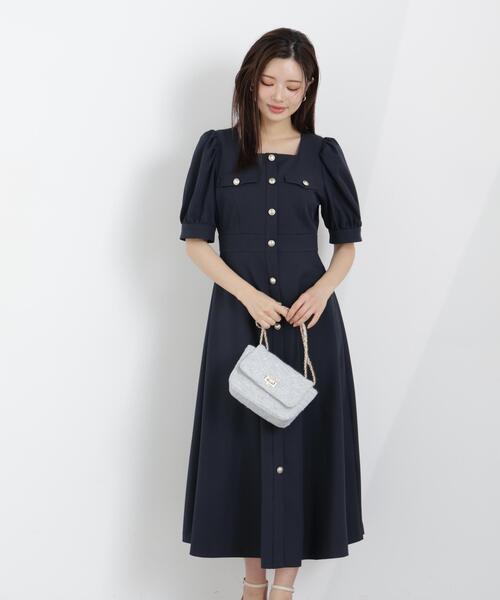 PROPORTION BODY DRESSING(プロポーションボディドレッシング)の「フロント釦ワンピース / 1216140313(ワンピース・レディース・ネイビー/ピンク/ブルー・MEDIUM/P/S/SMALL)」の5枚目の写真