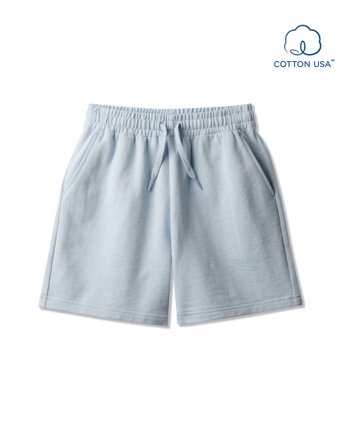 MUSINSA STANDARD KIDS（ムシンサスタンダードキッズ）の「ベーシックスウェットショーツ[ブルーグレー]（その他パンツ・レディース・その他・110/120/130/140/150）」の2枚目の写真