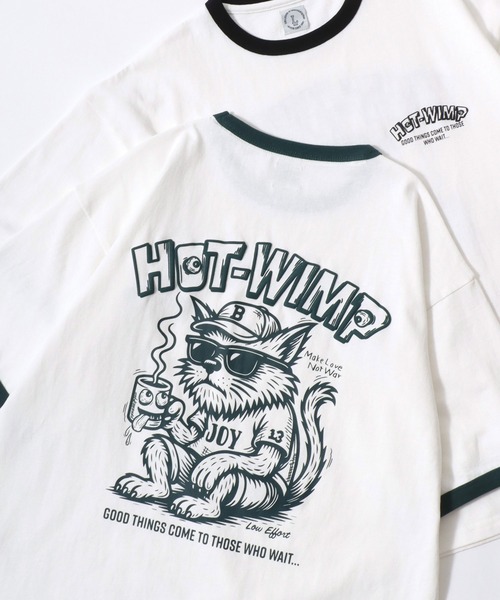 Lazar（ラザル）の「Character Print SS Tee/接触冷感 オーバーサイズ アメカジテイスト キャラクター 半袖Tシャツ/ラグランT/リンガーT/レディース メンズ（Tシャツ/カットソー・レディース・レッド/グリーン/ホワイト系その他3/ホワイト系その他/ホワイト/ホワイト系その他2/ブラック系その他/ブラック・L/M）」の3枚目の写真