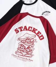 Character Print SS Tee/接触冷感 オーバーサイズ アメカジテイスト キャラクター 半袖Tシャツ/ラグランT/リンガーT/レディース メンズ