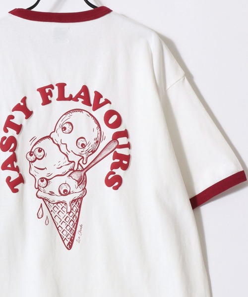 Lazar(ラザル)の「Character Print SS Tee/接触冷感 オーバーサイズ アメカジテイスト キャラクター 半袖Tシャツ/ラグランT/リンガーT/レディース メンズ(Tシャツ/カットソー・レディース・レッド/グリーン/ホワイト系その他3/ホワイト系その他/ホワイト/ホワイト系その他2/ブラック系その他/ブラック・L/M)」の16枚目の写真