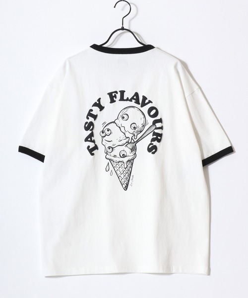 Lazar(ラザル)の「Character Print SS Tee/接触冷感 オーバーサイズ アメカジテイスト キャラクター 半袖Tシャツ/ラグランT/リンガーT/レディース メンズ(Tシャツ/カットソー・レディース・レッド/グリーン/ホワイト系その他3/ホワイト系その他/ホワイト/ホワイト系その他2/ブラック系その他/ブラック・L/M)」の22枚目の写真