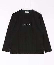【Social GIRL】筆記体ロゴロングTシャツ