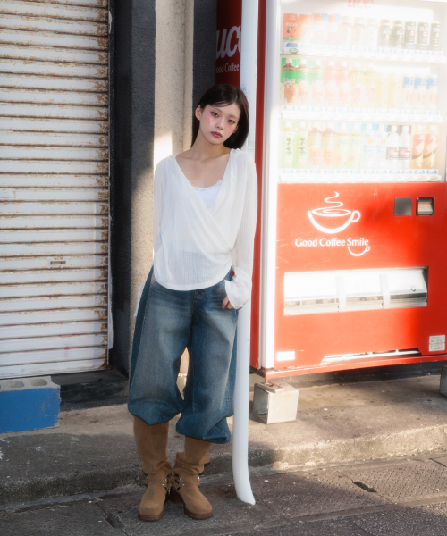 ROSEFRANTZ（ロゼフランツ）の「Wrap Shirring Hood Long Sleeve [Ivory]（Tシャツ/カットソー・レディース・アイボリー・OS）」の15枚目の写真