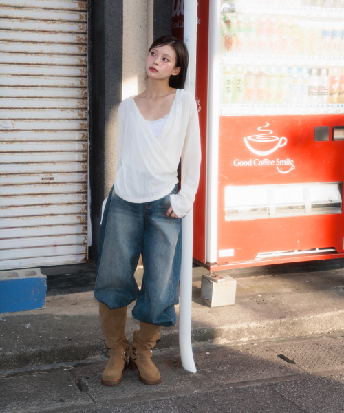 ROSEFRANTZ（ロゼフランツ）の「Wrap Shirring Hood Long Sleeve [Ivory]（Tシャツ/カットソー・レディース・アイボリー・OS）」の16枚目の写真