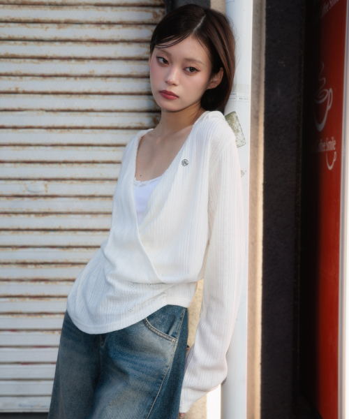 ROSEFRANTZ（ロゼフランツ）の「Wrap Shirring Hood Long Sleeve [Ivory]（Tシャツ/カットソー・レディース・アイボリー・OS）」の17枚目の写真
