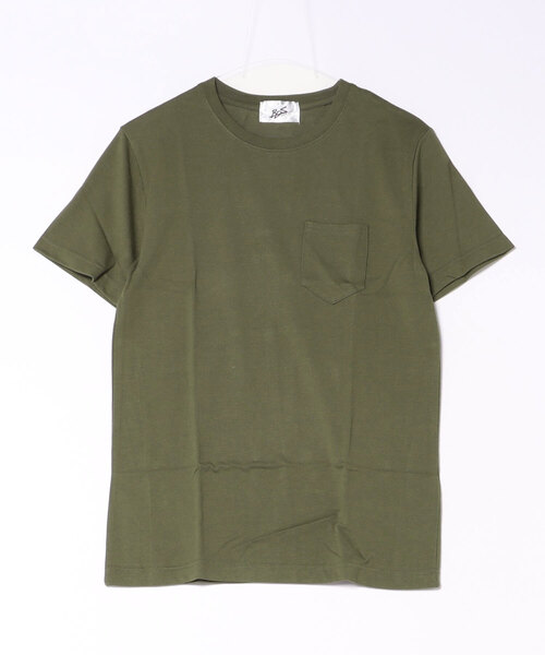 ARCHIVER(アーカイバ)の「【RDS】無地半袖ポケット付きクルーネックTシャツ(Tシャツ/カットソー・メンズ・イエロー系その他/カーキ・MEDIUM/LARGE)」の2枚目の写真