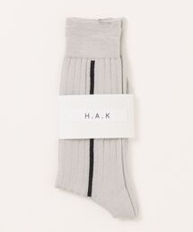 H.A.K（ハク）の「ワイドリブラインラメソックス（ソックス/靴下）」