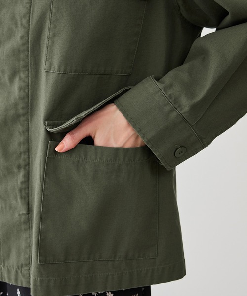 ROPE' PICNIC（ロペピクニック）の「ミリタリーブルゾン（ブルゾン・レディース・カーキ/オフホワイト・FREE）」の18枚目の写真