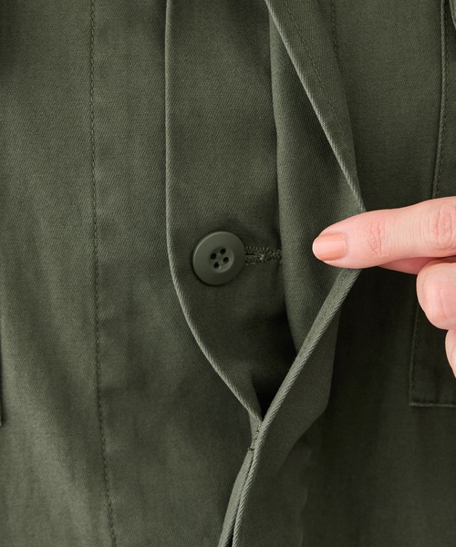 ROPE' PICNIC（ロペピクニック）の「ミリタリーブルゾン（ブルゾン・レディース・カーキ/オフホワイト・FREE）」の9枚目の写真