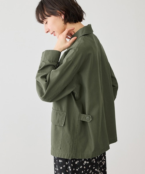 ROPE' PICNIC（ロペピクニック）の「ミリタリーブルゾン（ブルゾン・レディース・カーキ/オフホワイト・FREE）」の21枚目の写真