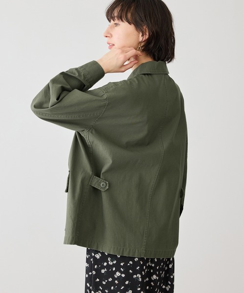 ROPE' PICNIC（ロペピクニック）の「ミリタリーブルゾン（ブルゾン・レディース・カーキ/オフホワイト・FREE）」の22枚目の写真