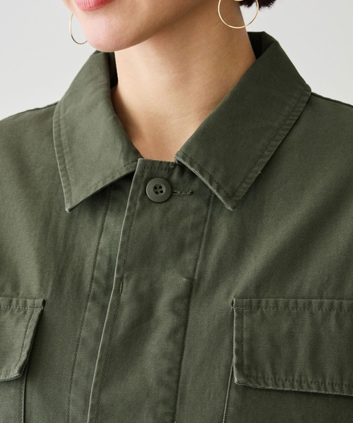 ROPE' PICNIC（ロペピクニック）の「ミリタリーブルゾン（ブルゾン・レディース・カーキ/オフホワイト・FREE）」の17枚目の写真