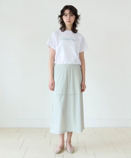 COVERNAT WOMAN（カバーナットウーマン）の「ウィメンズアイスストリングクロップ半袖Tシャツホワイト（Tシャツ/カットソー・レディース・その他・WS/WM）」の4枚目の写真