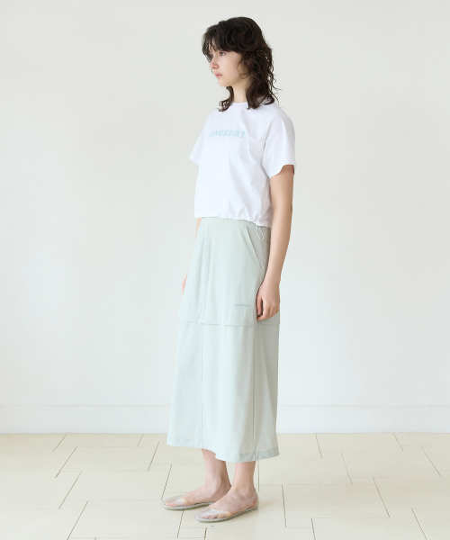 COVERNAT WOMAN（カバーナットウーマン）の「ウィメンズアイスストリングクロップ半袖Tシャツホワイト（Tシャツ/カットソー・レディース・その他・WS/WM）」の5枚目の写真