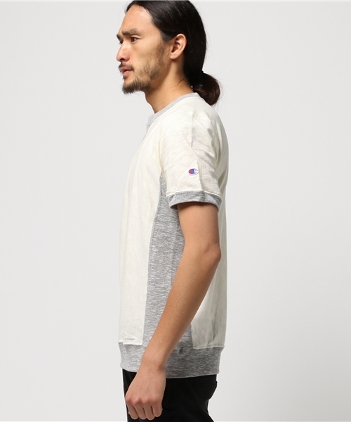 Champion（チャンピオン）の「【Champion/チャンピオン】メンズ リバースウィーブ プレミアムジャージー Tシャツ（Tシャツ/カットソー・メンズ・グレー系その他/ブラック/インディゴブルー/オフホワイト/ダークネイビー/ブラック系その他・LARGE/MEDIUM/X-LARGE）」の7枚目の写真