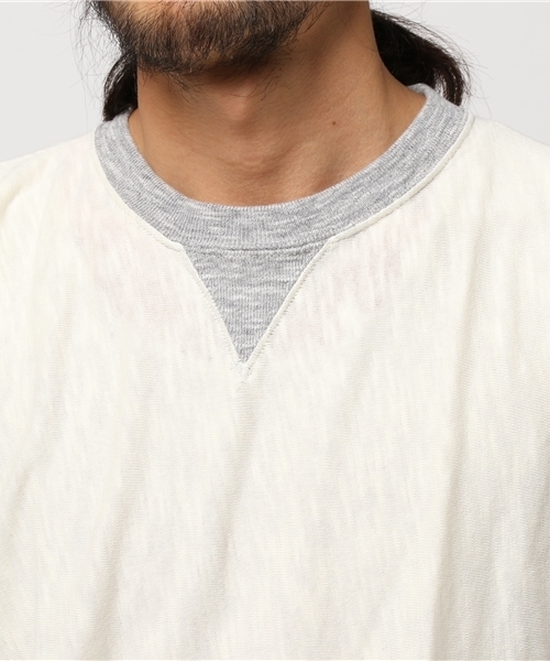 Champion（チャンピオン）の「【Champion/チャンピオン】メンズ リバースウィーブ プレミアムジャージー Tシャツ（Tシャツ/カットソー・メンズ・グレー系その他/ブラック/インディゴブルー/オフホワイト/ダークネイビー/ブラック系その他・LARGE/MEDIUM/X-LARGE）」の9枚目の写真