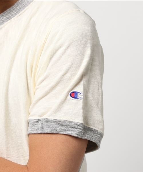 Champion（チャンピオン）の「【Champion/チャンピオン】メンズ リバースウィーブ プレミアムジャージー Tシャツ（Tシャツ/カットソー・メンズ・グレー系その他/ブラック/インディゴブルー/オフホワイト/ダークネイビー/ブラック系その他・LARGE/MEDIUM/X-LARGE）」の10枚目の写真