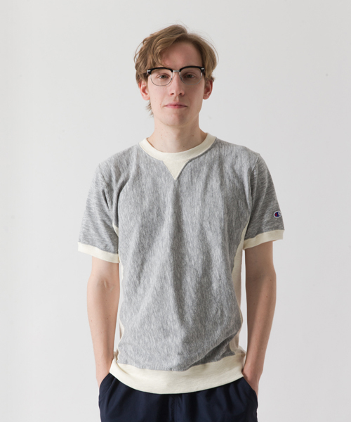 Champion（チャンピオン）の「【Champion/チャンピオン】メンズ リバースウィーブ プレミアムジャージー Tシャツ（Tシャツ/カットソー・メンズ・グレー系その他/ブラック/インディゴブルー/オフホワイト/ダークネイビー/ブラック系その他・LARGE/MEDIUM/X-LARGE）」の16枚目の写真