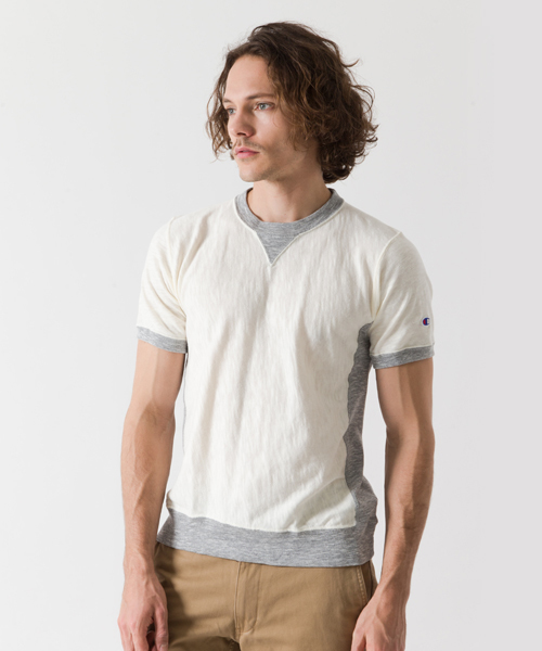 Champion（チャンピオン）の「【Champion/チャンピオン】メンズ リバースウィーブ プレミアムジャージー Tシャツ（Tシャツ/カットソー・メンズ・グレー系その他/ブラック/インディゴブルー/オフホワイト/ダークネイビー/ブラック系その他・LARGE/MEDIUM/X-LARGE）」の15枚目の写真