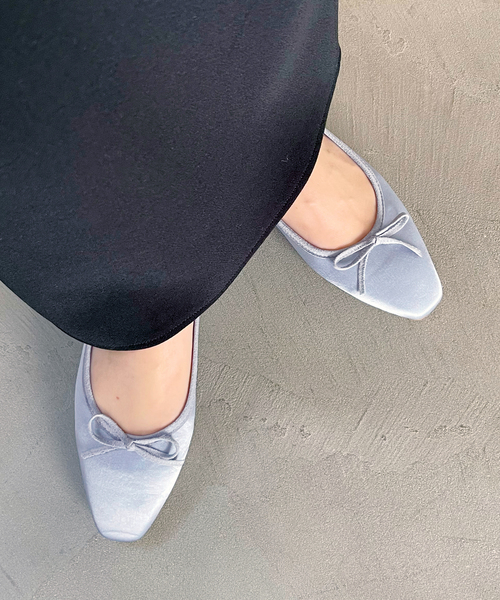 LE TALON（ルタロン）の「フレンチスクエアバレエ（バレエシューズ・レディース・サックスブルー/レッド・22.5cm/22cm/21.5/23cm/26cm/25.5cm/24.5cm/24cm/23.5cm/25cm）」の9枚目の写真