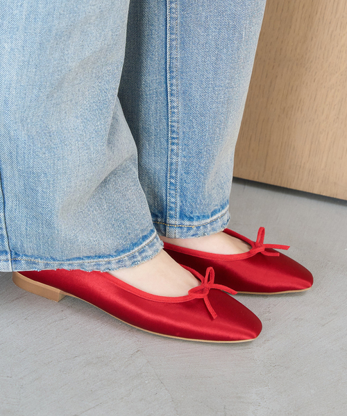 LE TALON（ルタロン）の「フレンチスクエアバレエ（バレエシューズ・レディース・サックスブルー/レッド・22.5cm/22cm/21.5/23cm/26cm/25.5cm/24.5cm/24cm/23.5cm/25cm）」の13枚目の写真