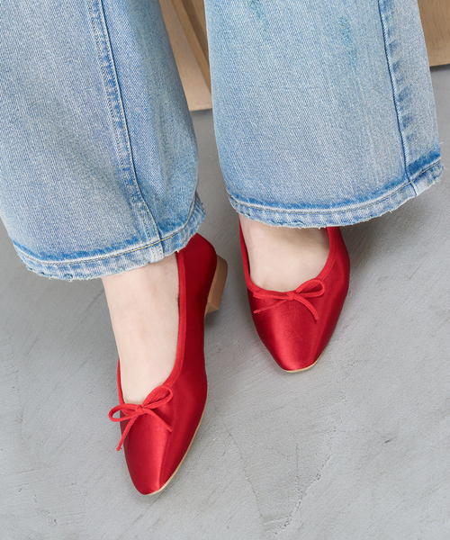 LE TALON（ルタロン）の「フレンチスクエアバレエ（バレエシューズ・レディース・サックスブルー/レッド・22.5cm/22cm/21.5/23cm/26cm/25.5cm/24.5cm/24cm/23.5cm/25cm）」の14枚目の写真