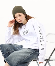 PRO CLUB L/S TEE ボックスロゴワッペン ヘビーウェイト長袖Tシャツ ロンT