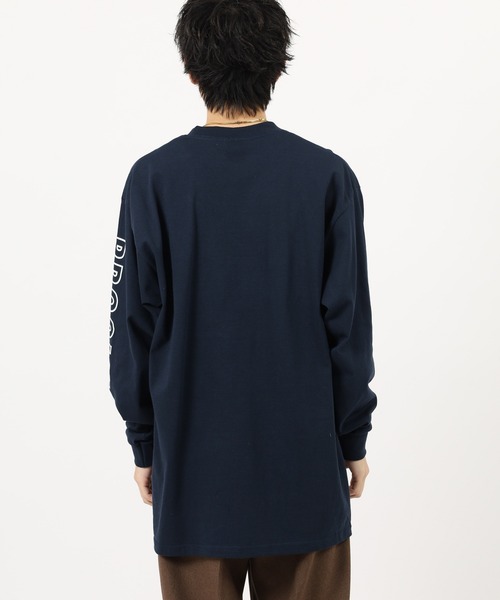 PRO CLUB (プロクラブ)の「PRO CLUB L/S TEE ボックスロゴワッペン ヘビーウェイト長袖Tシャツ ロンT(Tシャツ/カットソー・メンズ・ブラック/ネイビー/ホワイト・2XL/L/M/XL/3XL/S)」の18枚目の写真