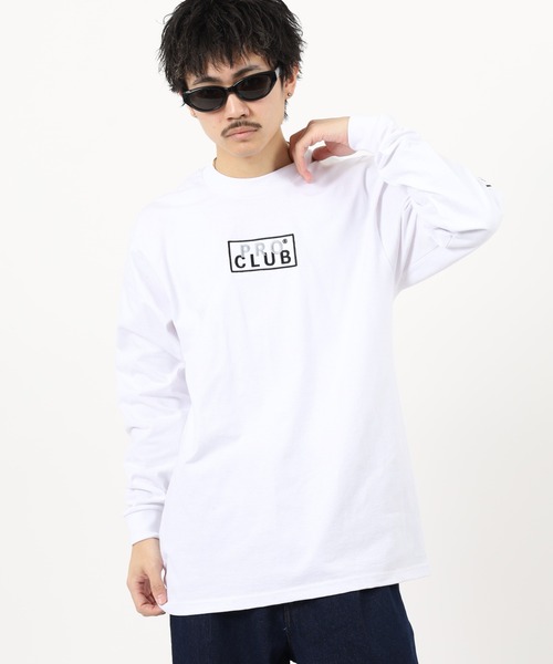 PRO CLUB (プロクラブ)の「PRO CLUB L/S TEE ボックスロゴワッペン ヘビーウェイト長袖Tシャツ ロンT(Tシャツ/カットソー・メンズ・ブラック/ネイビー/ホワイト・2XL/L/M/XL/3XL/S)」の5枚目の写真