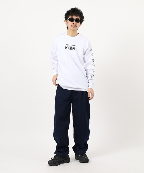 PRO CLUB (プロクラブ)の「PRO CLUB L/S TEE ボックスロゴワッペン ヘビーウェイト長袖Tシャツ ロンT(Tシャツ/カットソー・メンズ・ブラック/ネイビー/ホワイト・2XL/L/M/XL/3XL/S)」の9枚目の写真