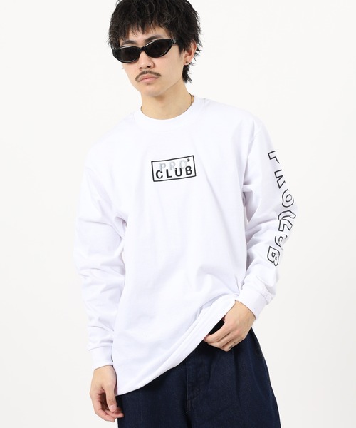 PRO CLUB (プロクラブ)の「PRO CLUB L/S TEE ボックスロゴワッペン ヘビーウェイト長袖Tシャツ ロンT(Tシャツ/カットソー・メンズ・ブラック/ネイビー/ホワイト・2XL/L/M/XL/3XL/S)」の6枚目の写真